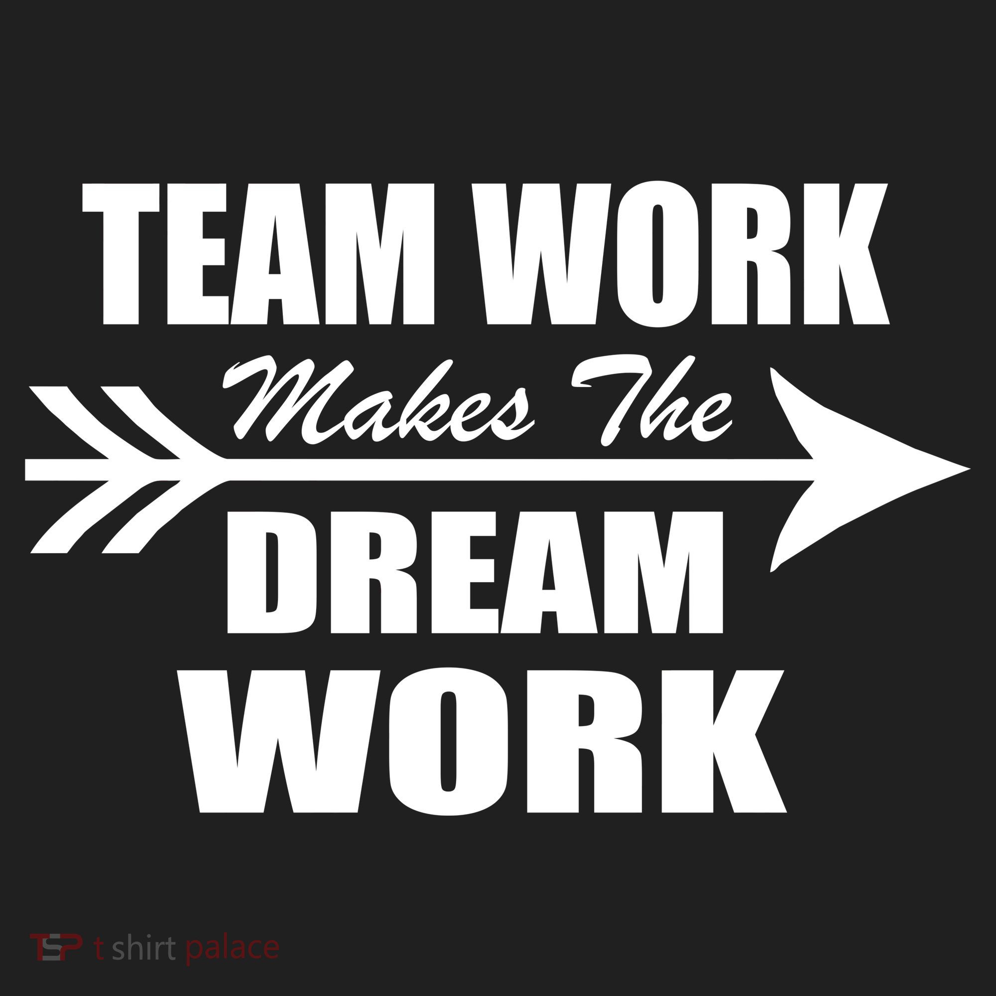 Team Work Makes The Dream Work Golf Towel