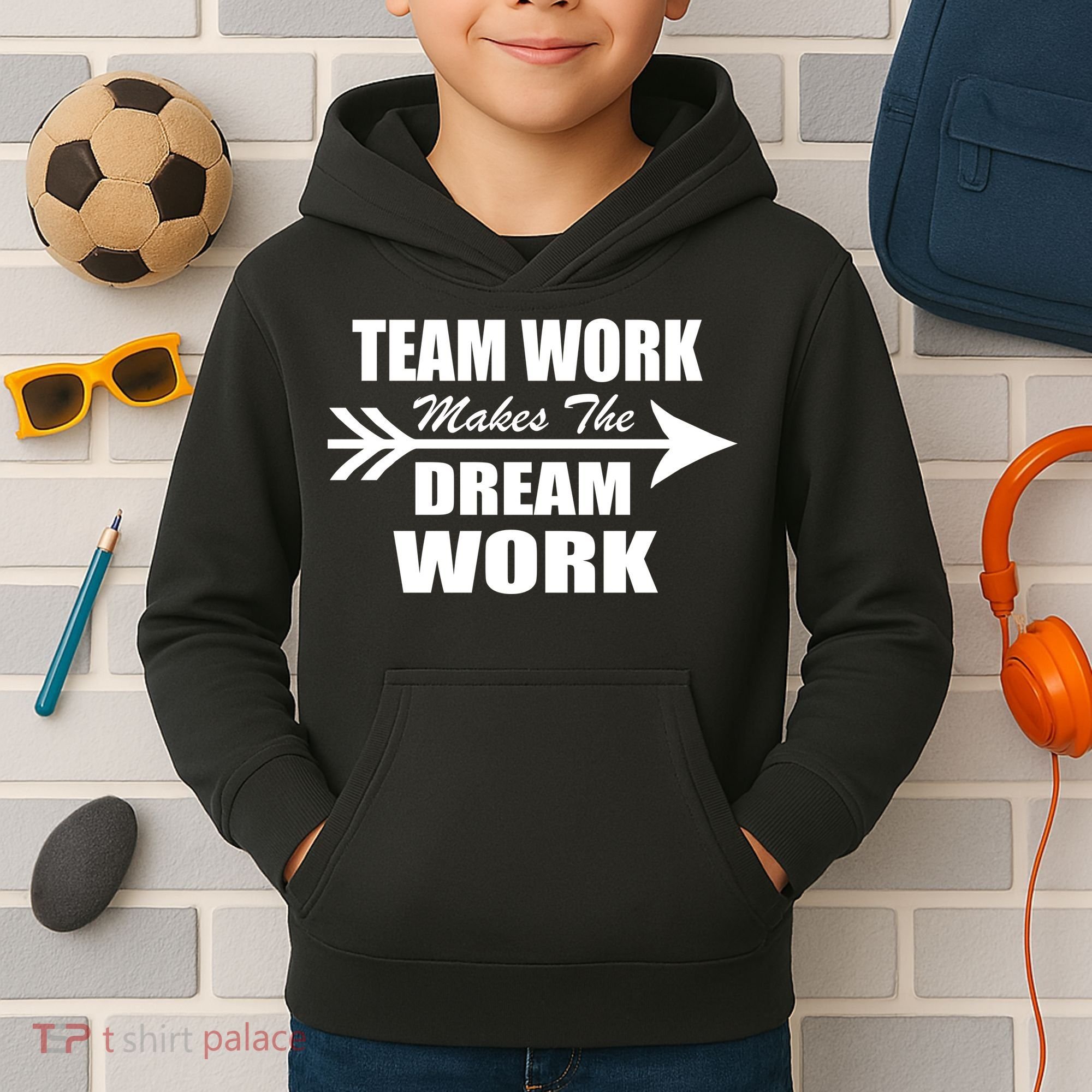 Team Work Makes The Dream Work Kids Hoodie