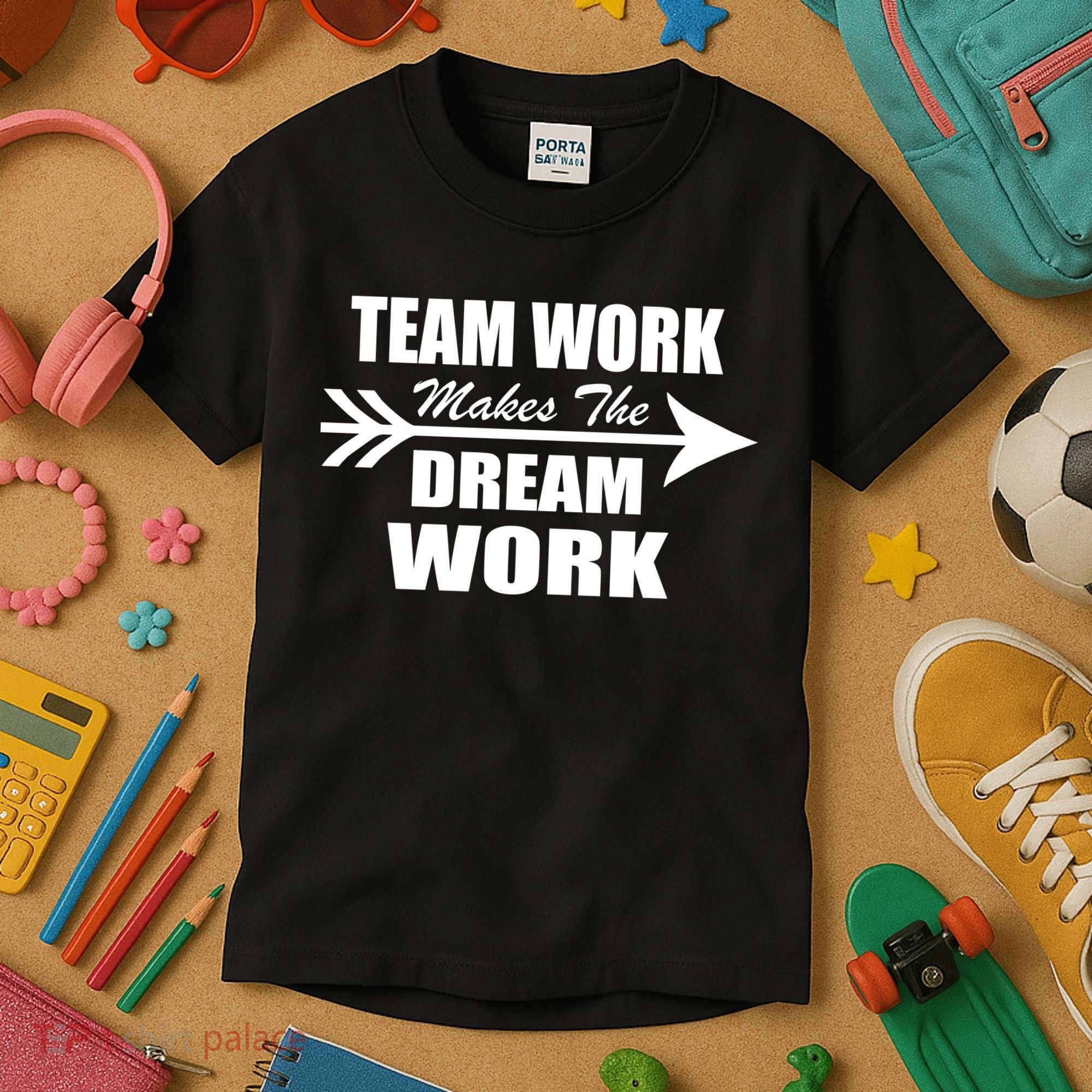 Team Work Makes The Dream Work Kids T-Shirt