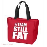 #TeamStillFat Team Still Fat Fitness Weight Tote Bag thumb 3