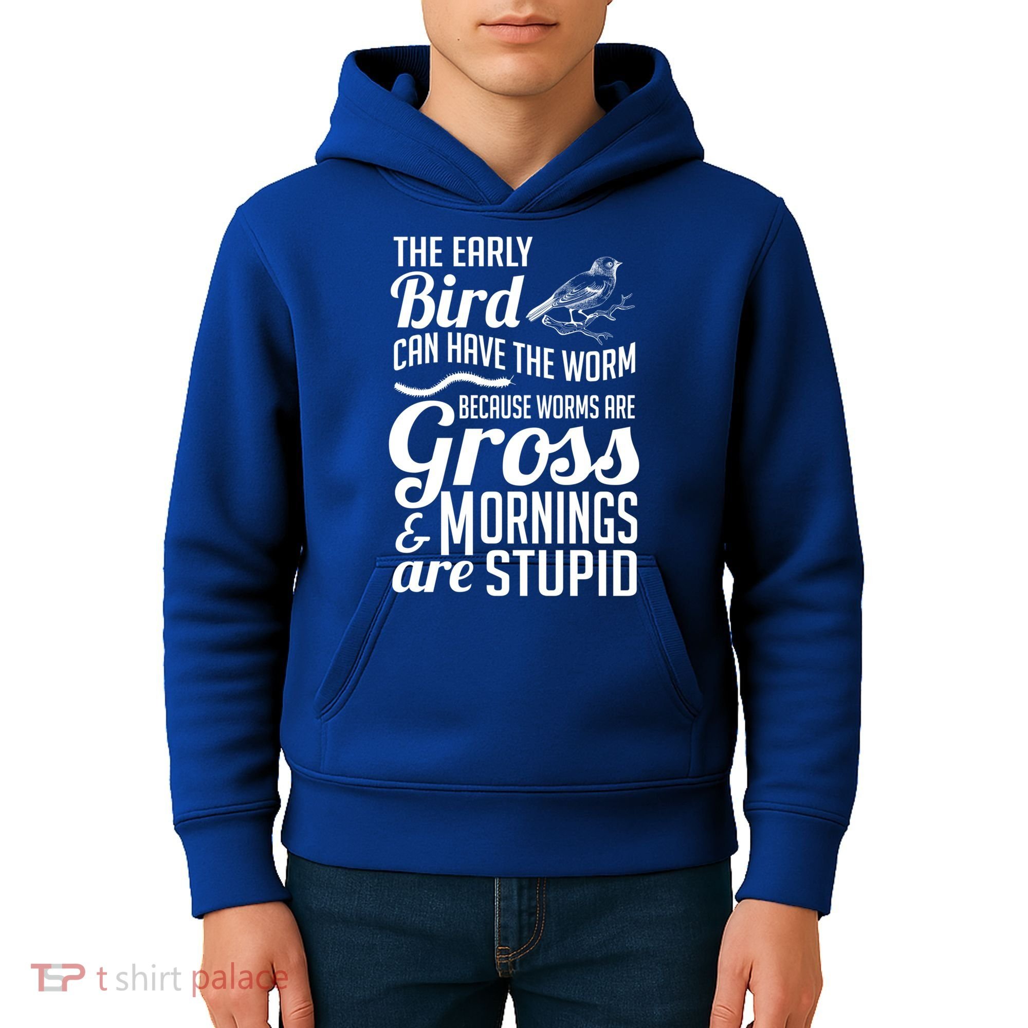The Early Bird Can Have The Worm Funny Humor Gift Kids Hoodie