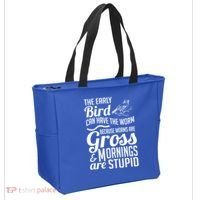 The Early Bird Can Have The Worm Funny Humor Gift Tote Bag thumb 2
