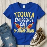 Tequila Emergency Call 9 Juan Juan Mexican Cinco De Mayo Gift Women's T-Shirt thumb 3