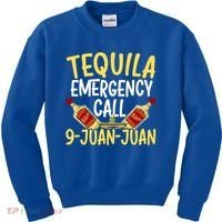 Tequila Emergency Call 9 Juan Juan Mexican Cinco De Mayo Gift Kids Sweatshirt thumb 0