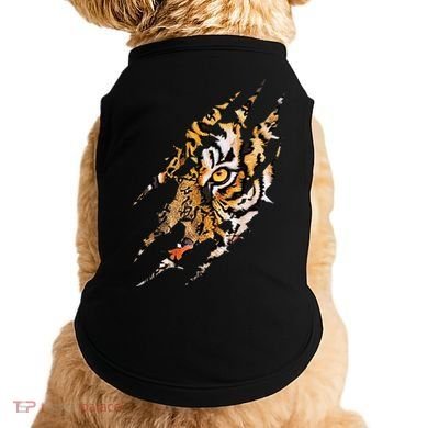 Tiger Eye Claw Marks Wild Bengal Safari Lover Zookeeper Doggie Tank