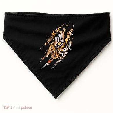 Tiger Eye Claw Marks Wild Bengal Safari Lover Zookeeper USA-Made Doggie Bandana