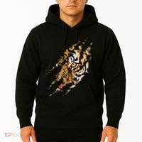Tiger Eye Claw Marks Wild Bengal Safari Lover Zookeeper Hoodie thumb 2
