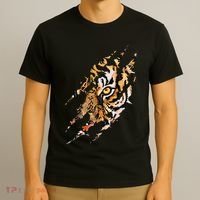 Tiger Eye Claw Marks Wild Bengal Safari Lover Zookeeper T-Shirt thumb 3