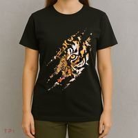Tiger Eye Claw Marks Wild Bengal Safari Lover Zookeeper T-Shirt thumb 4