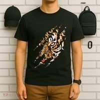 Tiger Eye Claw Marks Wild Bengal Safari Lover Zookeeper T-Shirt thumb 6