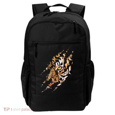 Tiger Eye Claw Marks Wild Bengal Safari Lover Zookeeper Backpack
