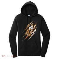 Tiger Eye Claw Marks Wild Bengal Safari Lover Zookeeper Women's Hoodie thumb 0