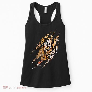 Tiger Eye Claw Marks Wild Bengal Safari Lover Zookeeper Women's Tank Top