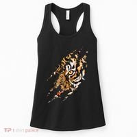 Tiger Eye Claw Marks Wild Bengal Safari Lover Zookeeper Women's Tank Top thumb 0