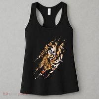 Tiger Eye Claw Marks Wild Bengal Safari Lover Zookeeper Women's Tank Top thumb 3