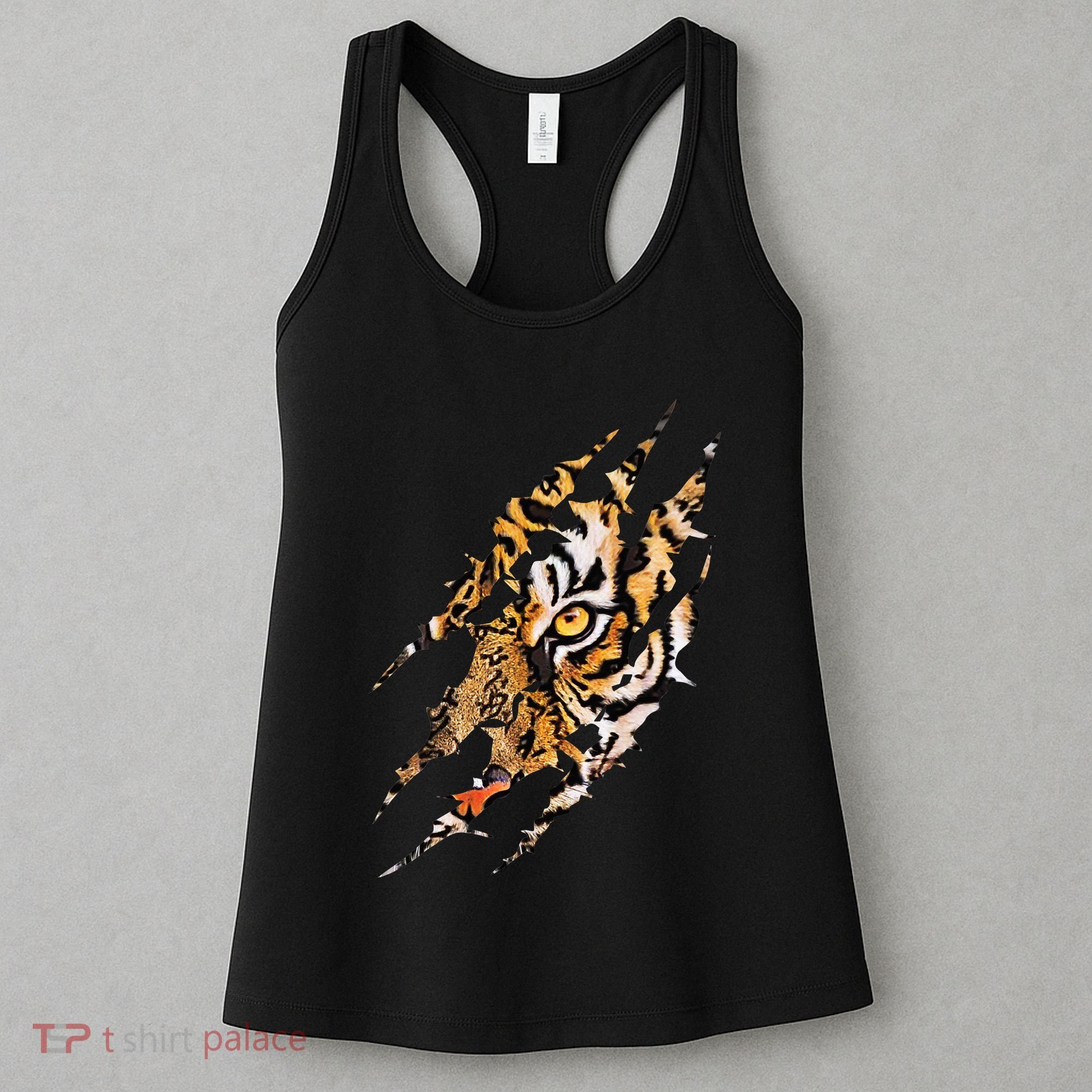 Tiger Eye Claw Marks Wild Bengal Safari Lover Zookeeper Women's Tank Top