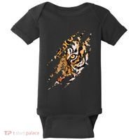 Tiger Eye Claw Marks Wild Bengal Safari Lover Zookeeper Baby Bodysuit thumb 0