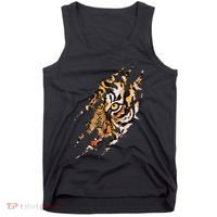 Tiger Eye Claw Marks Wild Bengal Safari Lover Zookeeper Tank Top thumb 0