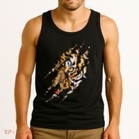 Tiger Eye Claw Marks Wild Bengal Safari Lover Zookeeper Tank Top thumb 3