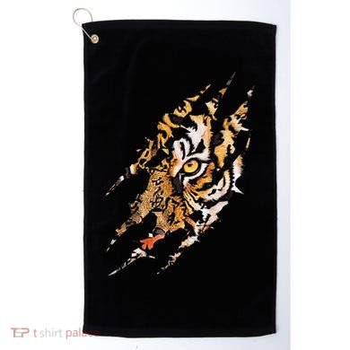 Tiger Eye Claw Marks Wild Bengal Safari Lover Zookeeper Golf Towel
