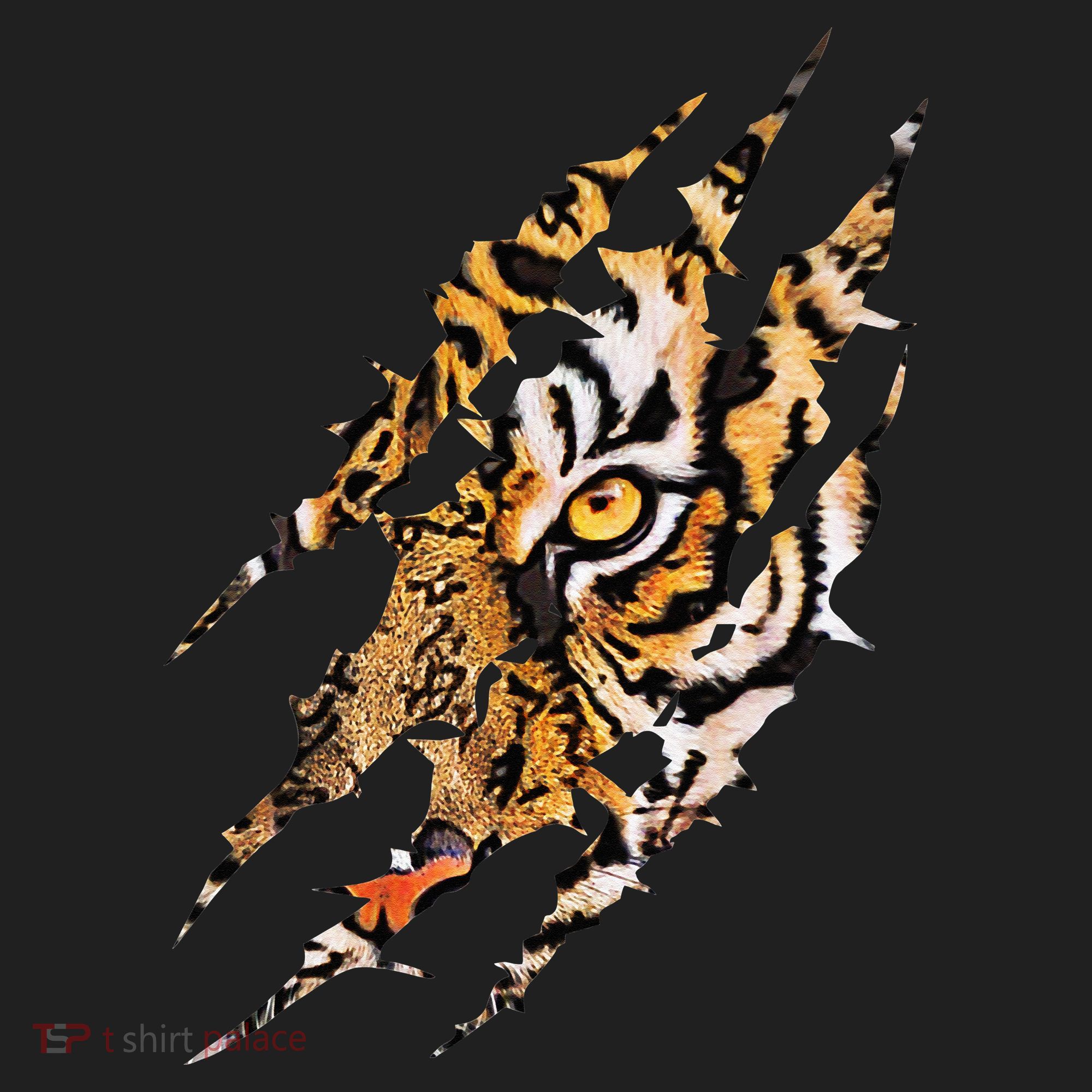 Tiger Eye Claw Marks Wild Bengal Safari Lover Zookeeper Golf Towel