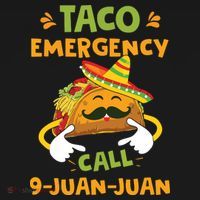 Taco Emergency Call 9 Juan Juan Funny Cinco De Mayo Ornament thumb 1