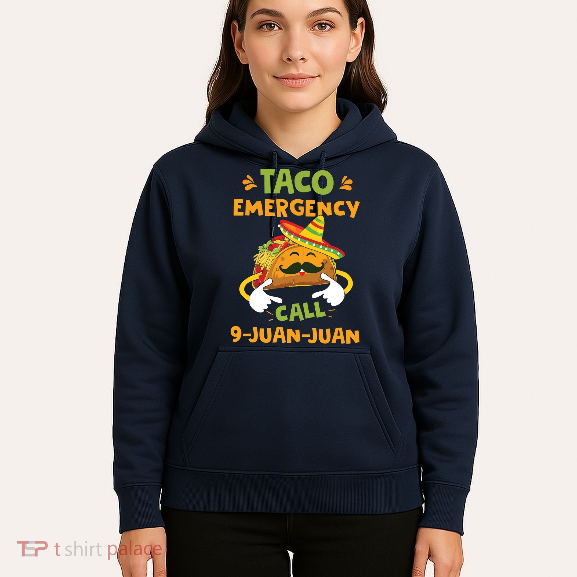 Taco Emergency Call 9 Juan Juan Funny Cinco De Mayo Hoodie