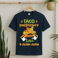 Taco Emergency Call 9 Juan Juan Funny Cinco De Mayo T-Shirt thumb 2