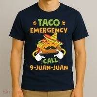 Taco Emergency Call 9 Juan Juan Funny Cinco De Mayo T-Shirt thumb 3
