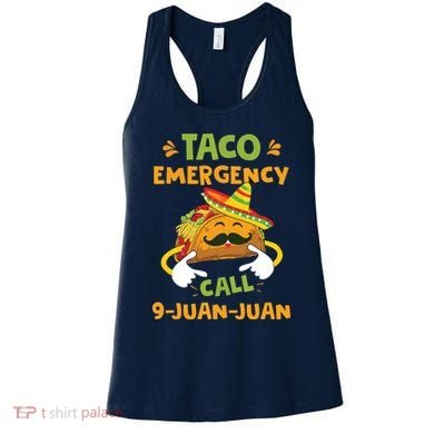 Taco Emergency Call 9 Juan Juan Funny Cinco De Mayo Women's Tank Top