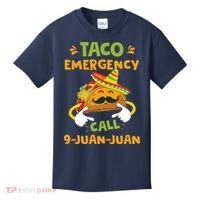 Taco Emergency Call 9 Juan Juan Funny Cinco De Mayo Kids T-Shirt thumb 0
