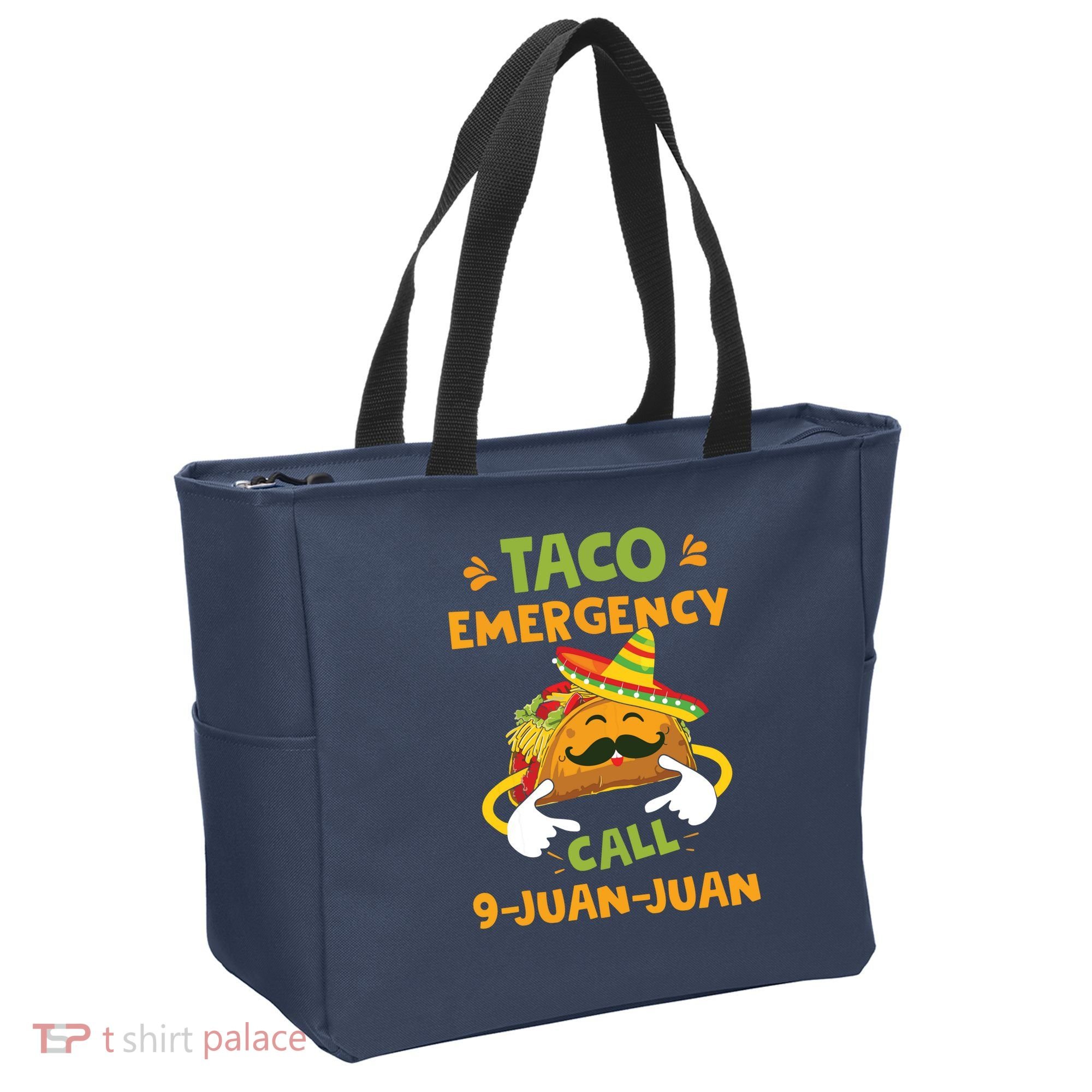 Taco Emergency Call 9 Juan Juan Funny Cinco De Mayo Tote Bag