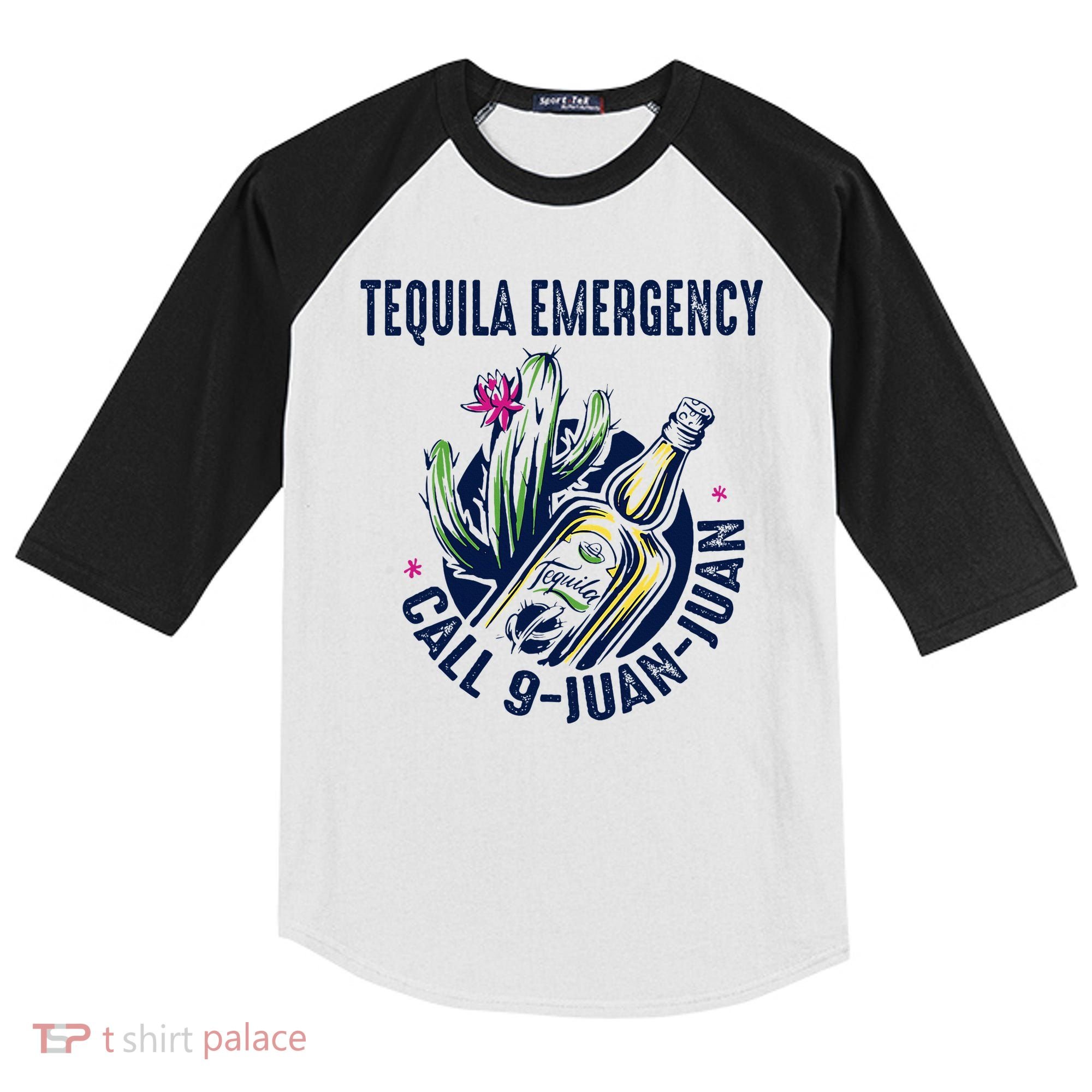 Tequila Emergency Call 9 Juan Juan Kids Colorblock Raglan Jersey