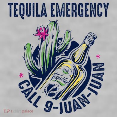 Tequila Emergency Call 9 Juan Juan Ladies PosiCharge Tri-Blend Wicking Tank