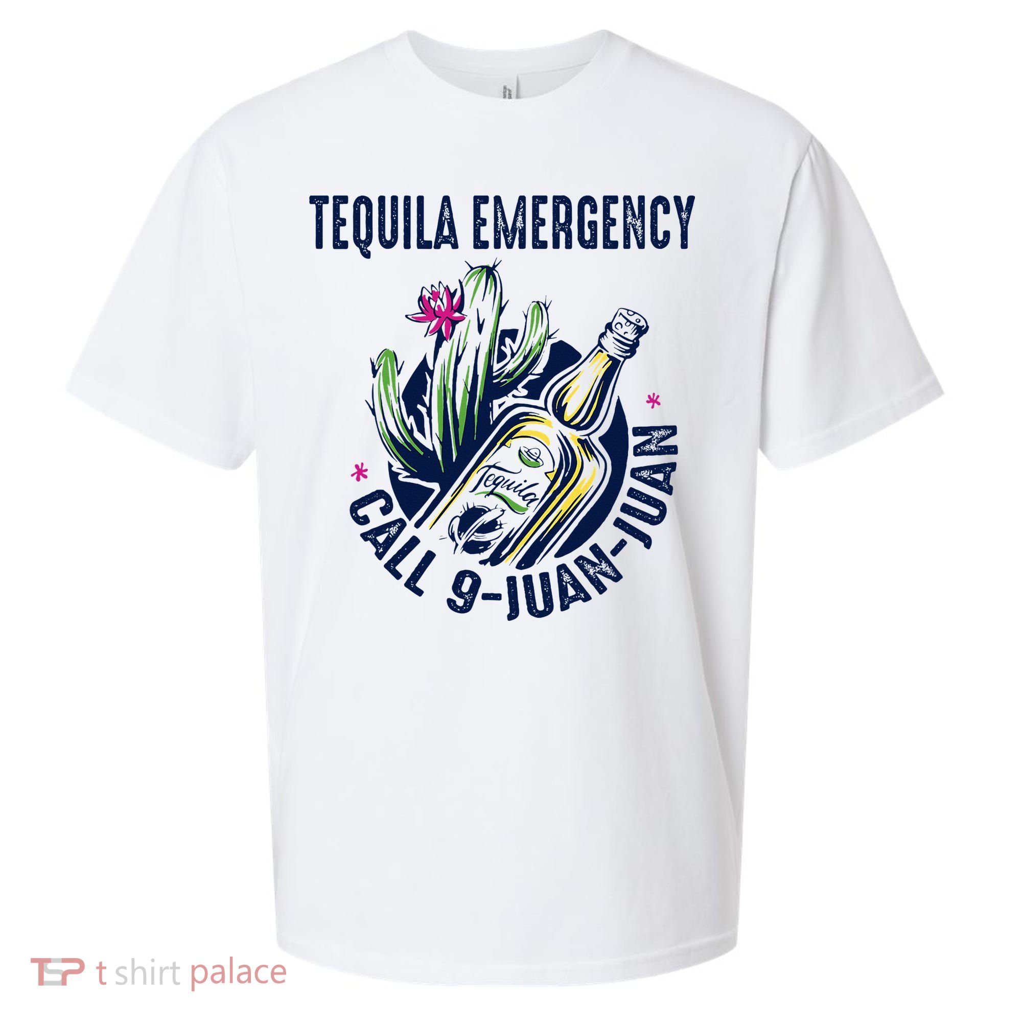 Tequila Emergency Call 9 Juan Juan Sueded Cloud Jersey T-Shirt