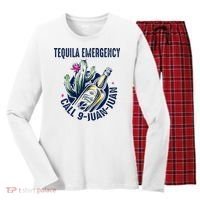 Tequila Emergency Call 9 Juan Juan Women's Long Sleeve Flannel Pajama Set  thumb 0