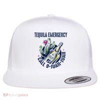 Tequila Emergency Call 9 Juan Juan Flat Bill Trucker Hat thumb 0