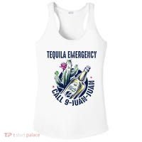 Tequila Emergency Call 9 Juan Juan Ladies PosiCharge Competitor Racerback Tank thumb 0