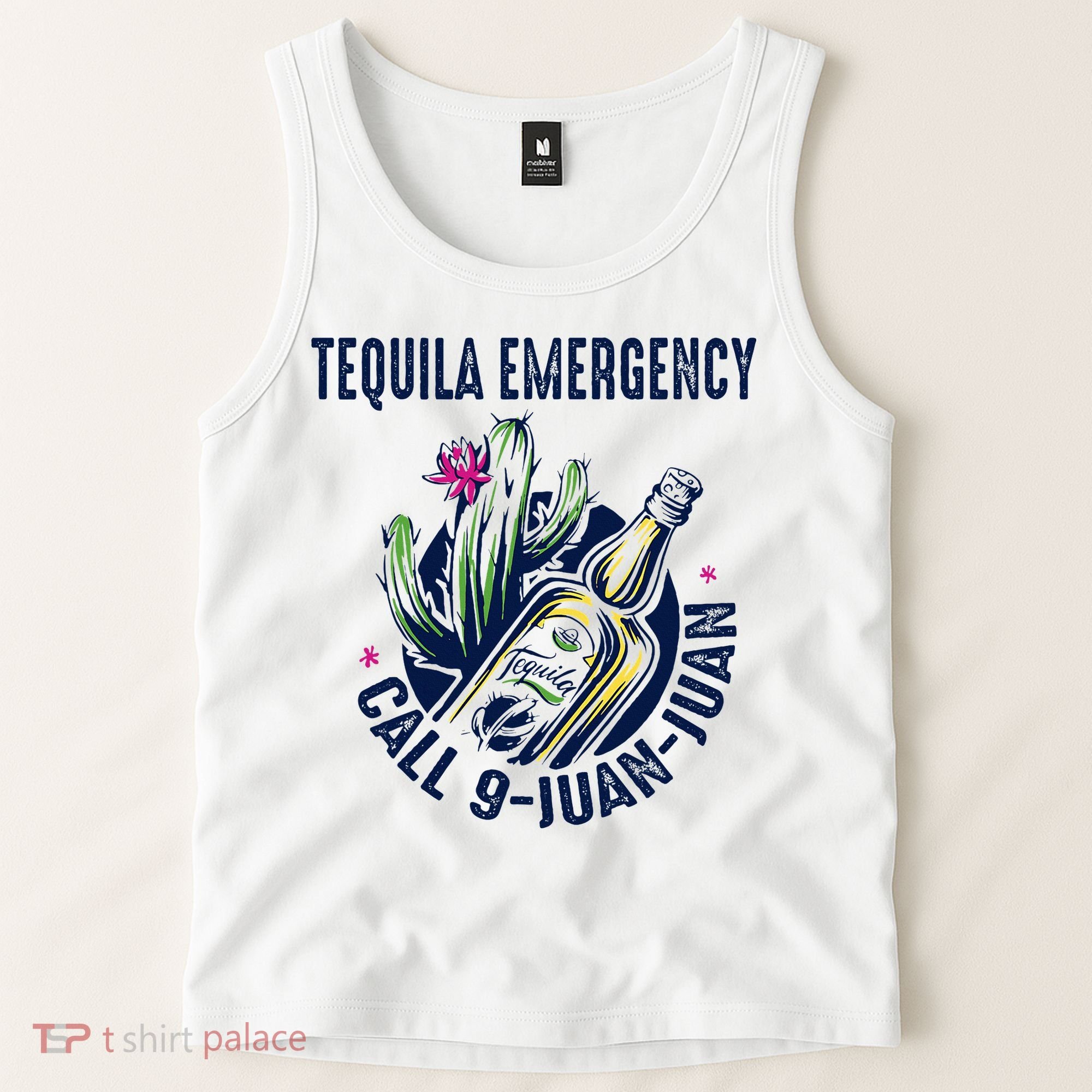 Tequila Emergency Call 9 Juan Juan Tank Top