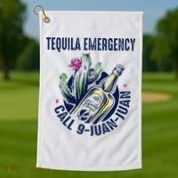 Tequila Emergency Call 9 Juan Juan Golf Towel thumb 1