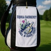 Tequila Emergency Call 9 Juan Juan Golf Towel thumb 2