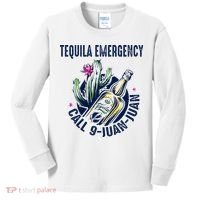 Tequila Emergency Call 9 Juan Juan Kids Long Sleeve Shirt thumb 0