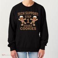 Tech Support Step One Disable Cookies Women's Sweatshirt thumb 0