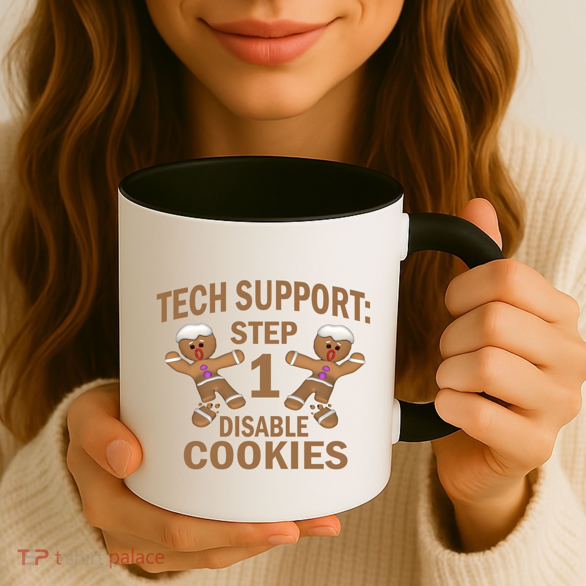 Tech Support Step One Disable Cookies Coffee Mug