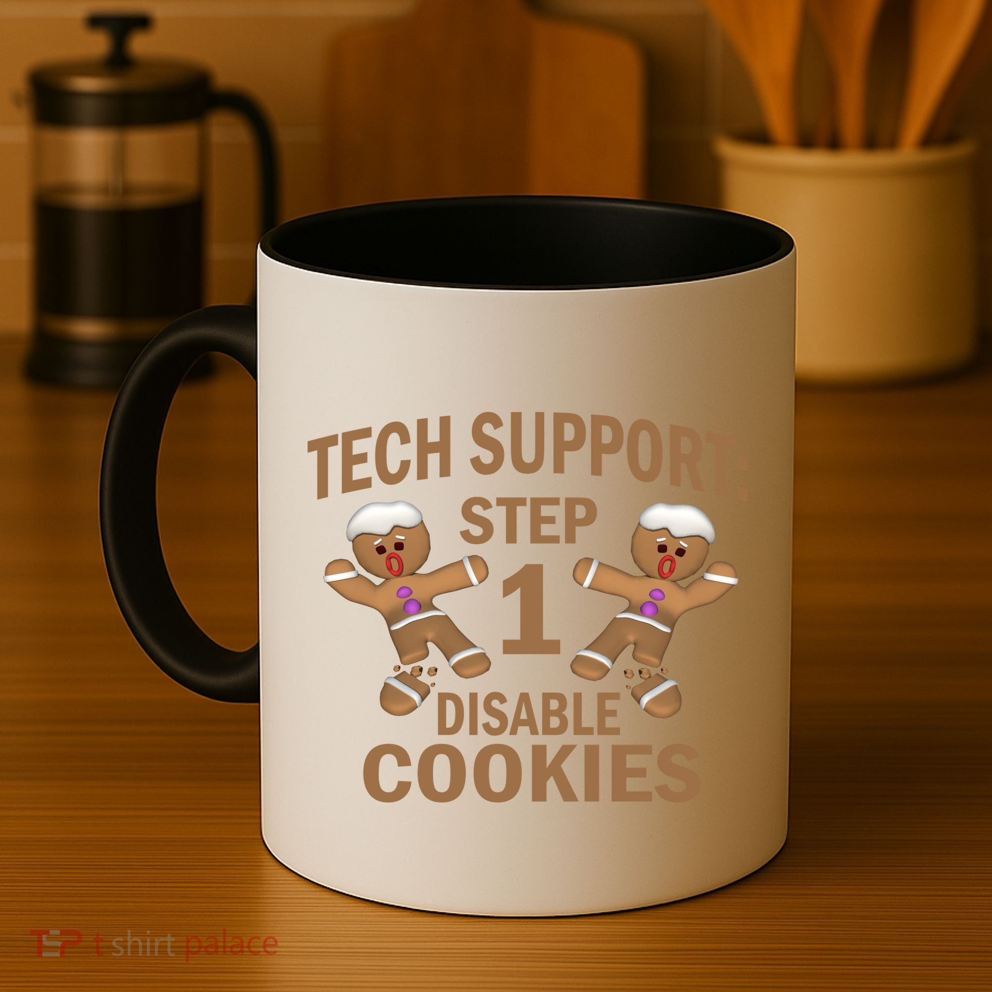 Tech Support Step One Disable Cookies Coffee Mug