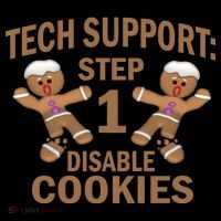 Tech Support Step One Disable Cookies Women's Hoodie thumb 2