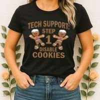 Tech Support Step One Disable Cookies Women's T-Shirt thumb 2