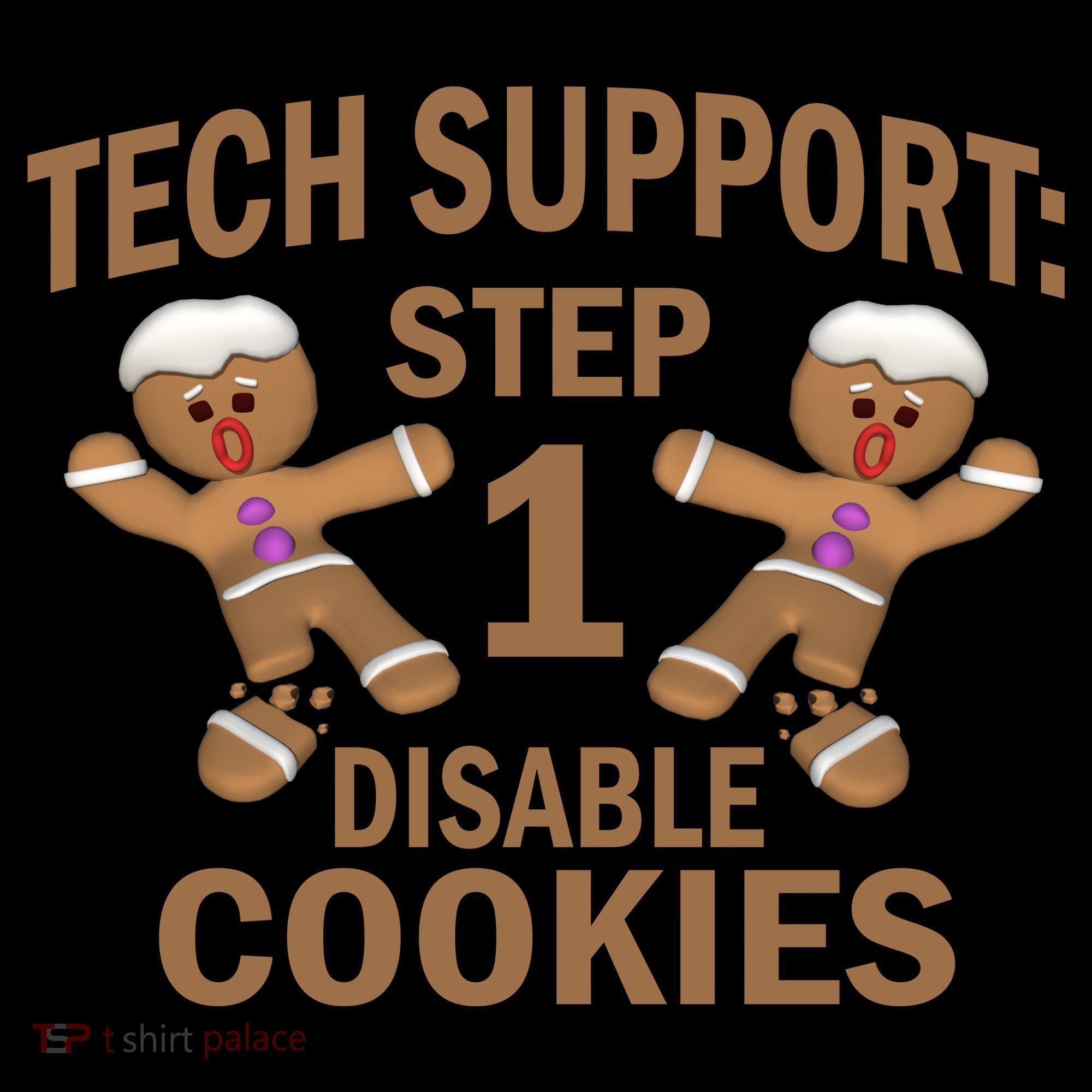 Tech Support Step One Disable Cookies Kids Hoodie