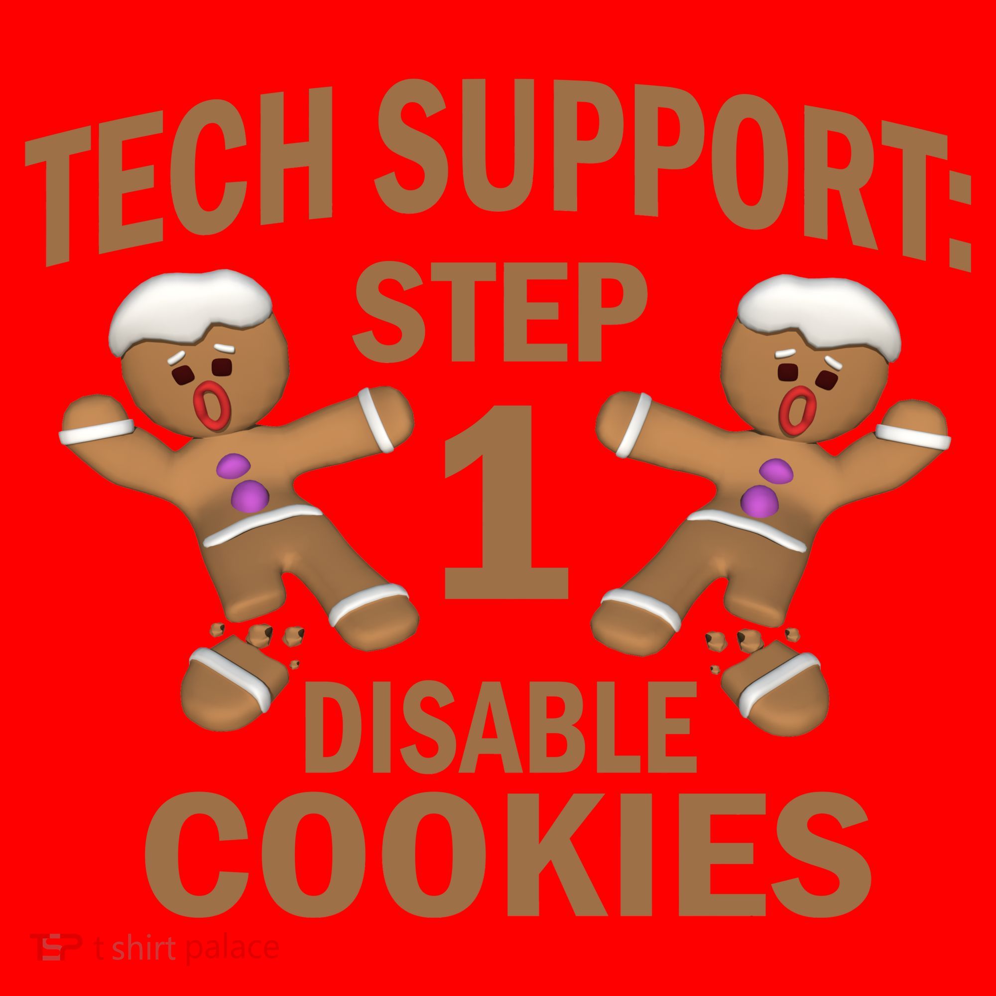 Tech Support Step One Disable Cookies Santa Hat