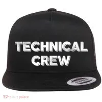Technical Crew Flat Bill Trucker Hat thumb 0